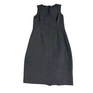 NWOT BLK LT Size Small Charcoal Gray V-Neck Dress Professional Sleeveless Formal